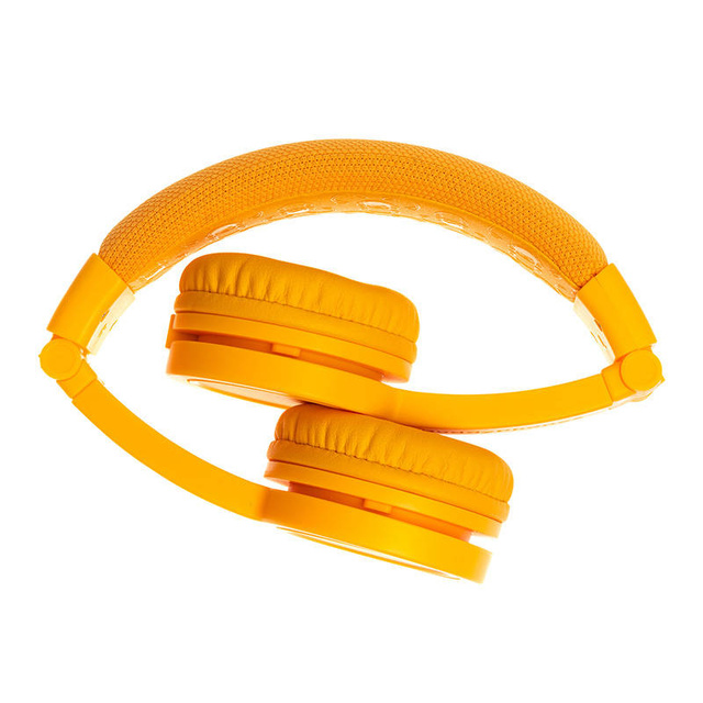 BuddyPhones Explore Plus wired headphones for children (yellow)
