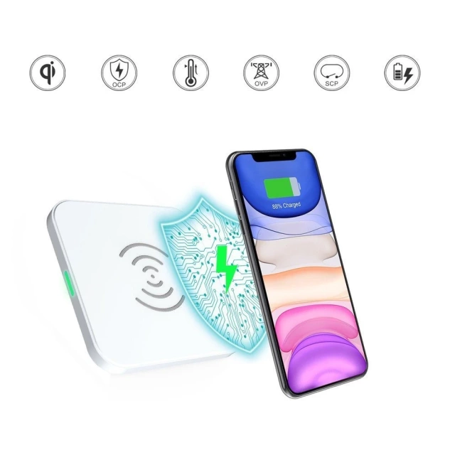 Choetech Qi 10W bezdrátová nabíječka pro sluchátka černá (T511-S)