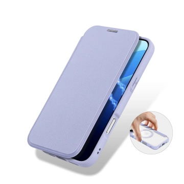 Puzdro MagSafe pre iPhone 16 Pro Max Dux Ducis Skin X Pro fialové