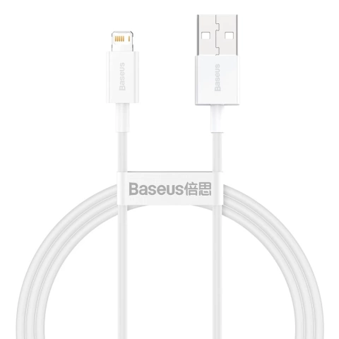 Baseus Superior USB-Kabel - Lightning 2.4A 1 m Weiß (CALYS-A02)