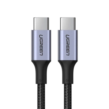 Kabel USB-C – USB-C 100W 5A 1.5m Ugreen US316 90120 PD QC FCP Szary