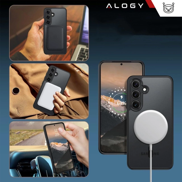 Pouzdro pro Apple iPhone 16 Pro Max Alogy Anti-Shock Hybrid Case pro MagSafe Transparent