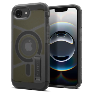 Чохол для iPhone 16e Spigen Tough Armor Mag MagSafe Frost Black