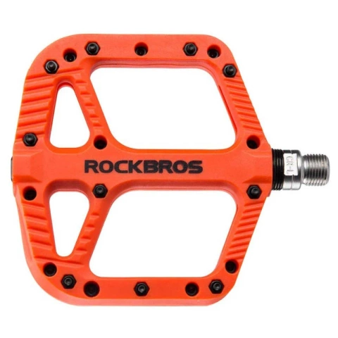 Rockbros 2018-12AOR Platform Bike Pedals Orange
