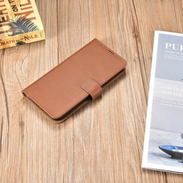 Шкіряний чохол iCarer Haitang Leather Wallet Case для Samsung Galaxy S22 (S22 Plus) Wallet Housing Cover Brown (AKSM05BN)