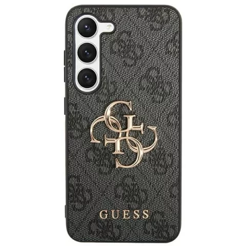 Etui Guess GUHCS24M4GMGGR do Samsung Galaxy S24 S926 černé/černé pevné pouzdro 4G velké kovové logo