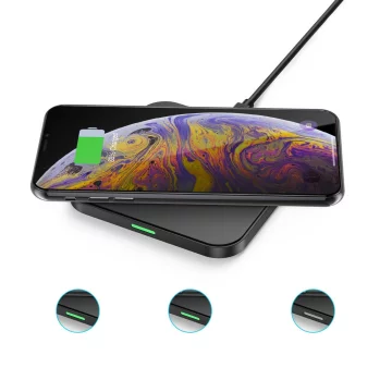 Choetech Qi 10W Wireless Charger Kit für Kopfhörer schwarz (T511-S) Q5003 Wandladegerät europäischer Standard weiß AB Kabel 1,2m weiß