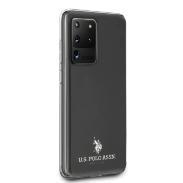 US Polo lesklé puzdro na telefón Samsung Galaxy S20 Ultra black/black
