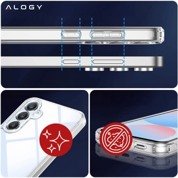 Hülle für Apple iPhone 16 Pro Max Alogy Anti-Shock Hybrid Case für MagSafe Transparent