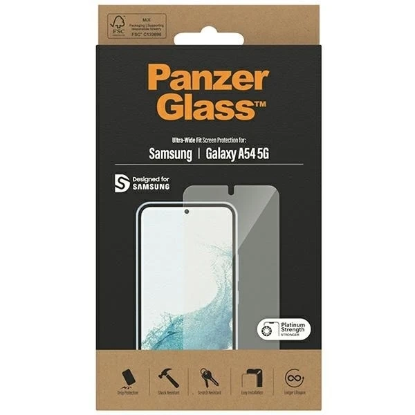 Tvrzené sklo pro Samsung Galaxy A54 5G PanzerGlass Ultra-Wide Fit CamSlider