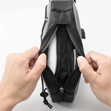 Велосипедна сумка Rockbros 3012010901 на раму 0,9 л - срібляста