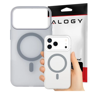 Case for Apple iPhone 16 Pro Max Alogy MagSafe Hybrid Matte Case with Lens Protection Black