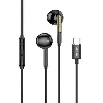 Дротові навушники Vipfan M11, USB-C (чорні)