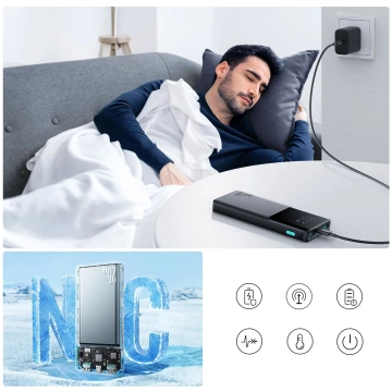 Joyroom 10000mAh 25W Powerbank – Fast Charging of 3 Devices at Once