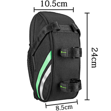 Torba rowerowa RockBros C7-BK sakwa na rower na bidon podsiodłowa pod siodełko Czarna