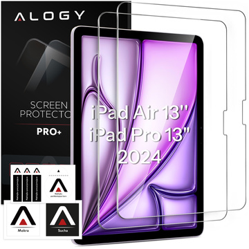 2x Tvrdené sklo pre Apple iPad Air 13" 6. gen. 2024 / iPad Pro 13" 7. gen. 2024 Alogy Screen Protector Pro 9H