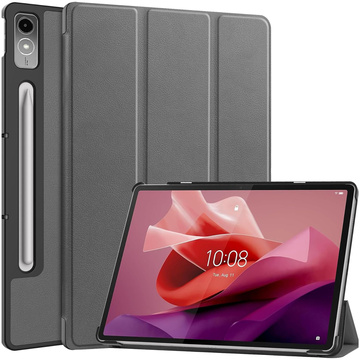 Ochranné puzdro pre tablet Lenovo Tab P12 12.7 TB-370, puzdro Alogy Book Cover Case, sivé