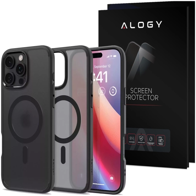 Скляний чохол Spigen Ultra Hybrid Mag MagSafe для Apple iPhone 16 Pro Frost Black