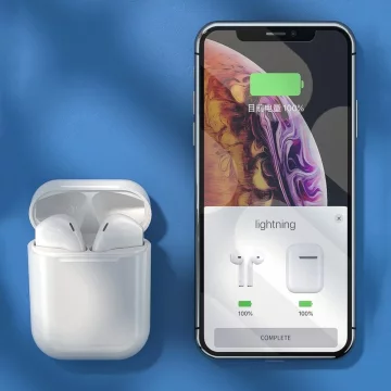 WK Design douszne bezprzewodowe słuchawki Bluetooth TWS biały (T3 white)