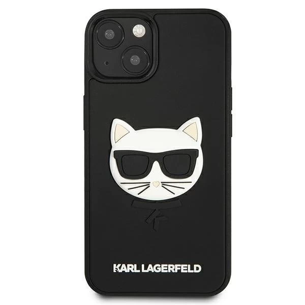 Karl Lagerfeld KLHCP13SCH3DBK 13 mini 5,4" czarny/чорний твердий чохол 3D Rubber Choupette