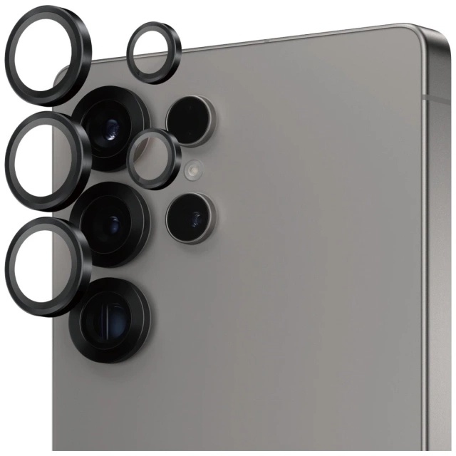 Tvrzené sklo pro Samsung Galaxy S25 Ultra PanzerGlass Hoops Ochranný kryt objektivu fotoaparátu