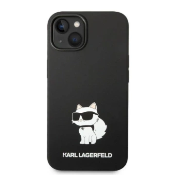Etui Karl Lagerfeld KLHMP14MSNCHBCK na iPhone 14 Plus 6,7" pevný obal silikonový chupette MagSafe černý/černý