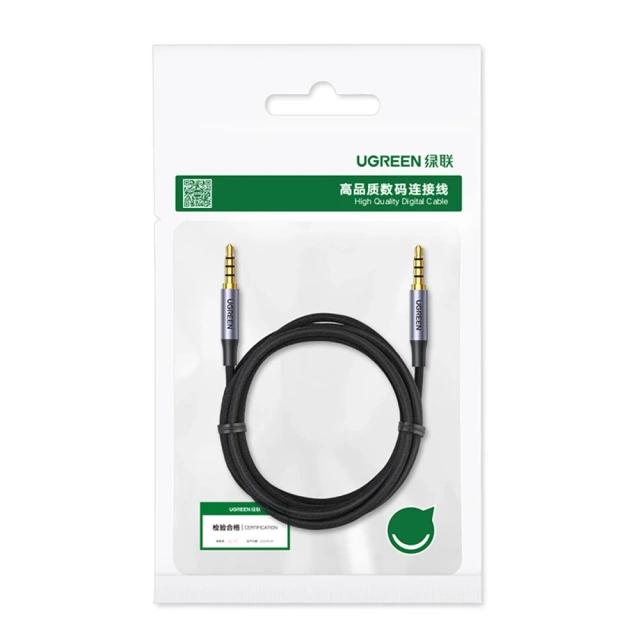 Cable UGREEN cable AUX mini jack 3.5mm - mini jack 3.5mm 2m black (AV183)