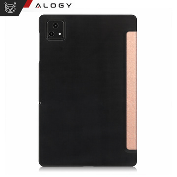 Skleněné pouzdro pro T-Mobile T Tablet 5G 10,36" pouzdro na tablet Alogy Book Cover Case Rose Gold Stylus Zdarma