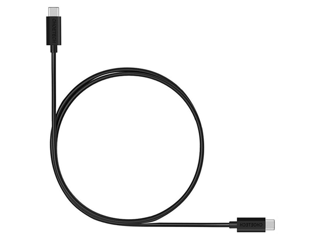Choetech kabel 2x usb-c typ c 3A macbook černý