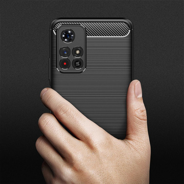 Etui TPUcarbon für Xiaomi Redmi Note 11S 5G / Poco M4 Pro 5G Schwarz