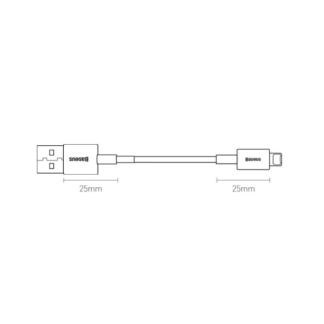 Кабель Baseus Superior USB - Lightning 2,4A 2 м Niebieski (CALYS-C03)