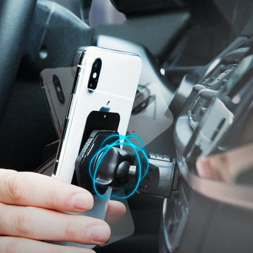 Універсальний магнітний автотримач Spigen QS24 Magnetic CD Car for CD Black slot