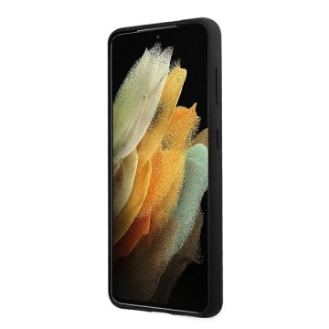 Etui BMW BMHCS21MSIVTBK z kolekce Samsung Galaxy S21 Plus G996 silikonové pruhy M