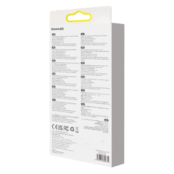 Baseus Metal Gleam Series multifunktionaler USB HUB 7in1 Typ C HDMI TF PD Kartenleser grau (WKWG020113)