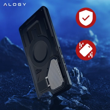 Puzdro pre Apple iPhone 16 Pro Max Alogy Anti-Shock Hybrid Case pre MagSafe Transparent
