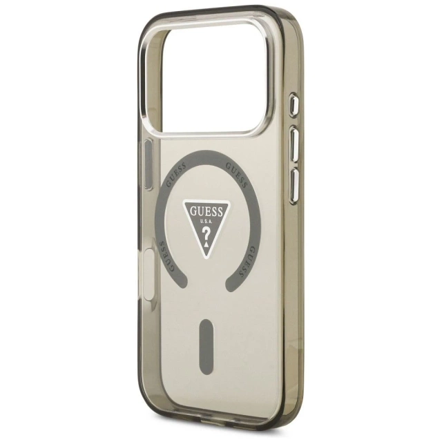 Etui Guess IML Gradient Triangle Logo MagSafe na iPhone 17 Pro - Khaki