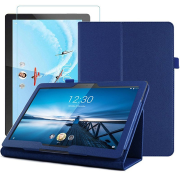 Stojan na pouzdro pro Lenovo Tab M10 10.1 TB-X605 Navy blue FOIL SCRIPTION