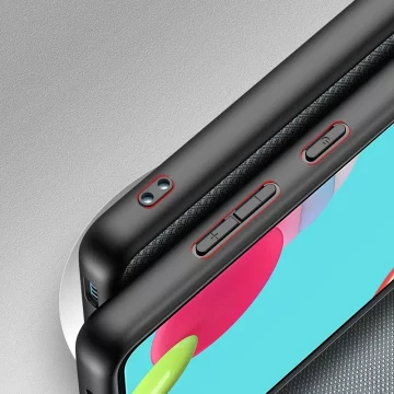 Kryt pouzdra Dux Ducis Fino potažený nylonovým materiálem Samsung Galaxy A72 4G šedý