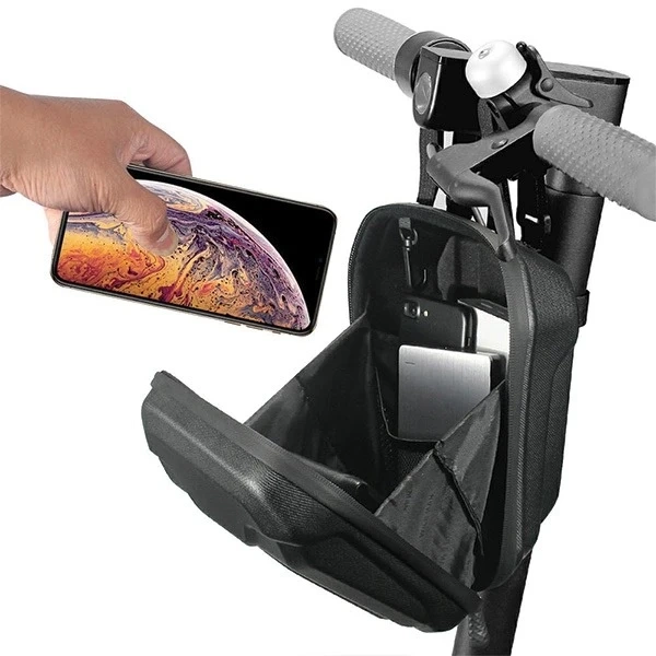 Torba na hulajnogę WILDMAN TS9 2,5L Czarna Sakwa na kierownicę PU EVA