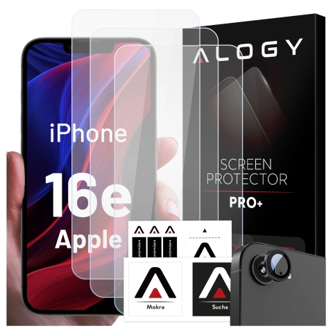 Alogy Glass Pack 3x Загартоване скло для екрану 9h Скло для лінзи для Apple iPhone 14 Pro