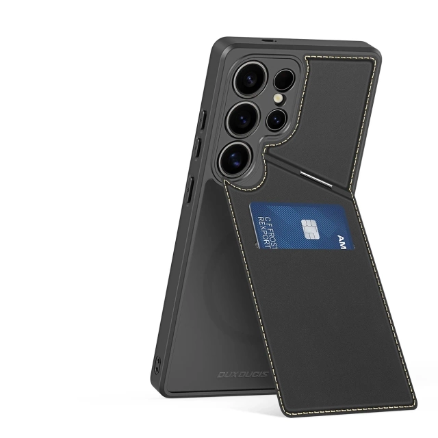 Etui Portfelowe do Samsung Galaxy S25 Ultra Dux Ducis Rafi II Czarny