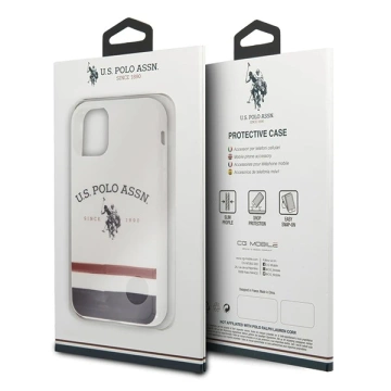US Polo USHCN65PCSTRB phone case for Apple iPhone 11 Pro Max white/white Tricolor Pattern Collection