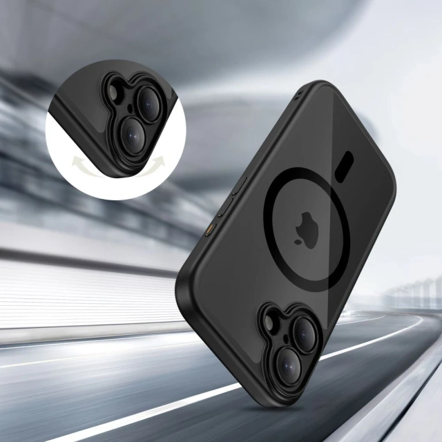 Etui Ochronne do iPhone 17 Tech-Protect MagPeak MagSafe CC Black/Clear