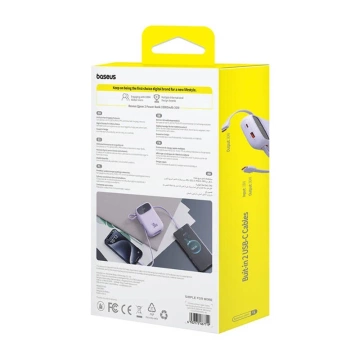 Powerbanka Baseus QPow 2 10000mAh 30W 2xUSB-C fialová