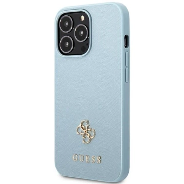 Etui Guess GUHCP13LPS4MB na iPhone 13 Pro / 13 6,1" pevný obal Saffiano 4G malé kovové logo