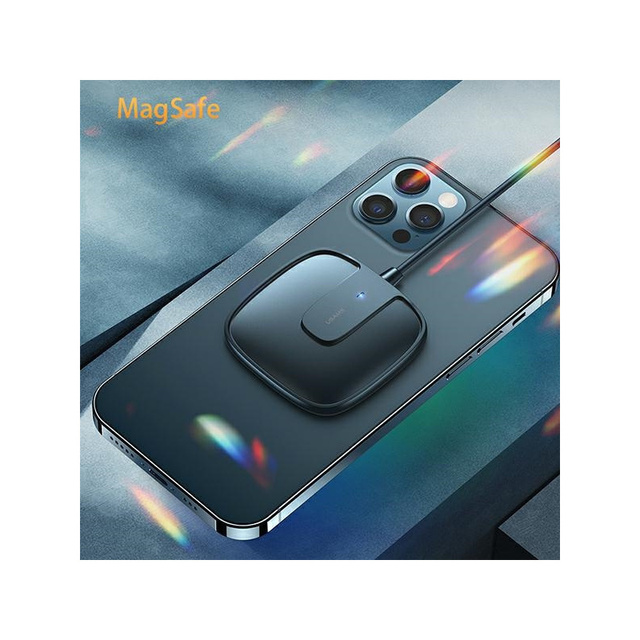 Індукційний зарядний пристрій USAMS US-CD159 magnetic W1 15W Extra-thin iPhone 12 series black/black CD159DZ01