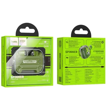 Бездротові навушники HOCO bluetooth TWS EW55 зелені