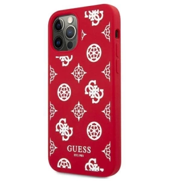 Guess GUHCP12LLSPEWRE iPhone 12 Pro Max 6,7" czerwony/red твердий чохол Peony Collection