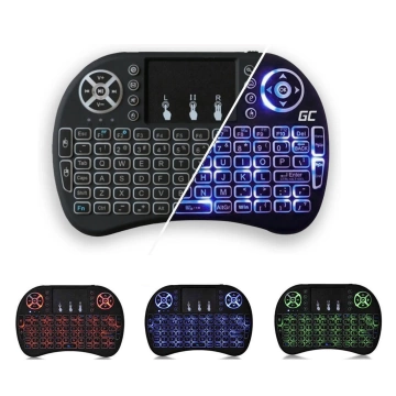Alogy wireless mini keyboard backlit 3 colors touchpad