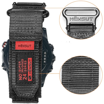 Нейлоновий ремінь для Garmin Fenix ​​​​5x 6x 7x Pro 26mm Nylon Band Sport Black